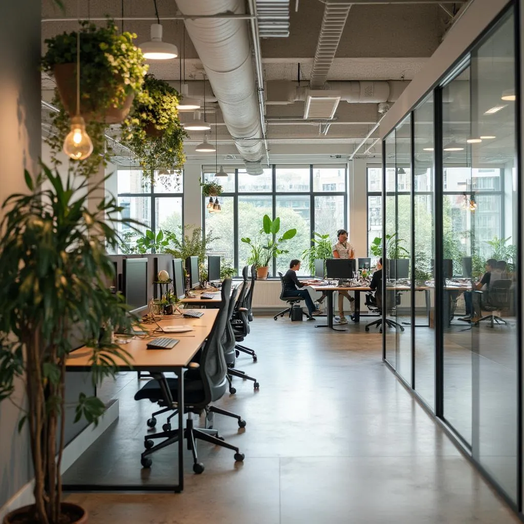 Espace de travail moderne et inspirant chez Optima Conseil